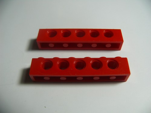 Lego red technic brick - x, 6